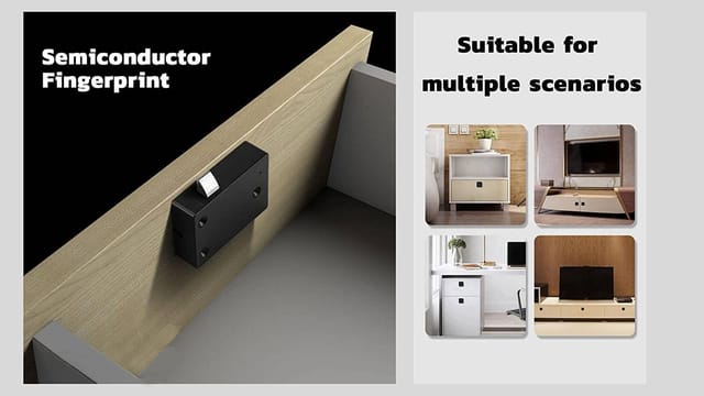 BioEnable L300 Fingerprint Cabinet Lock, Smart Biometric Cabinet Lock ...