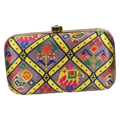 Block Printing Clutch for Causal Occassion FHS