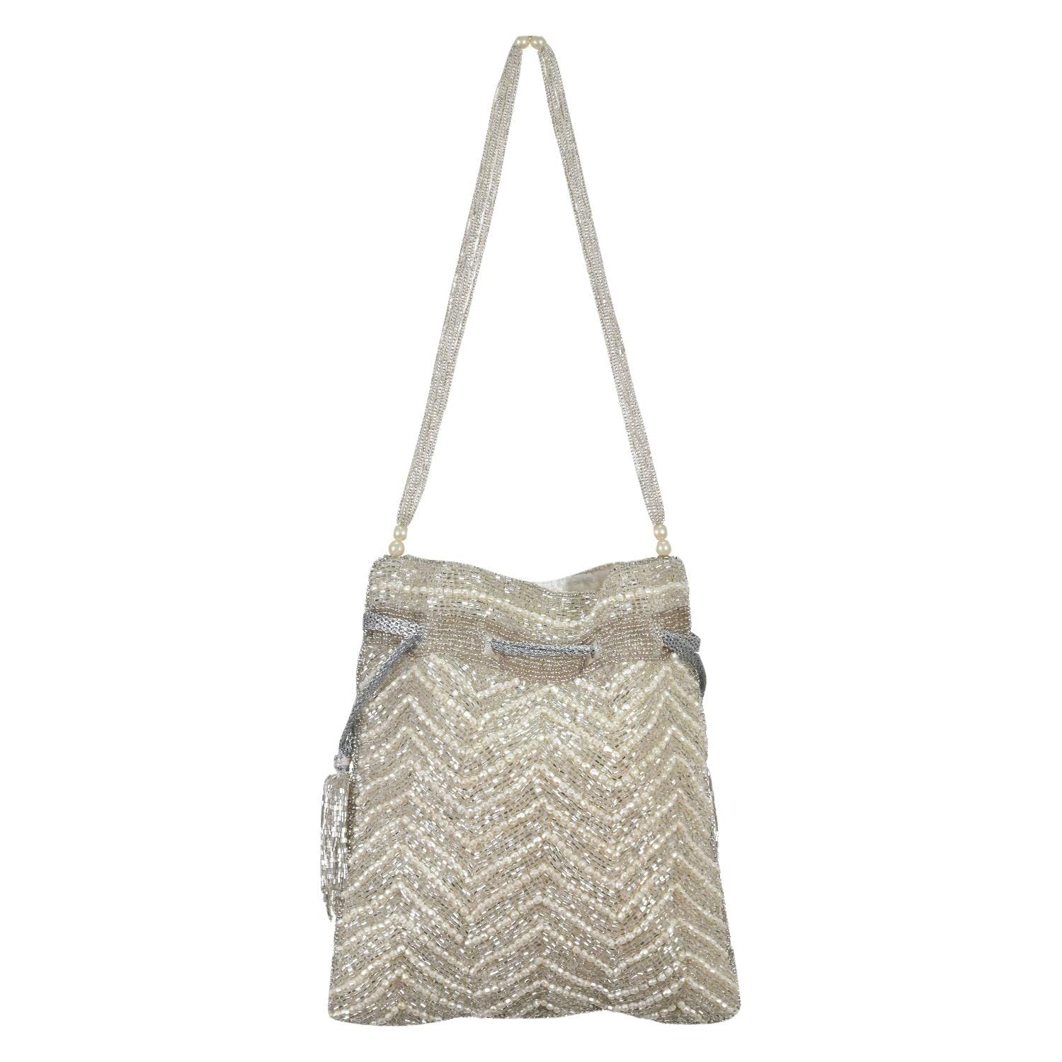 Silver Designer Potli Bag FHS
