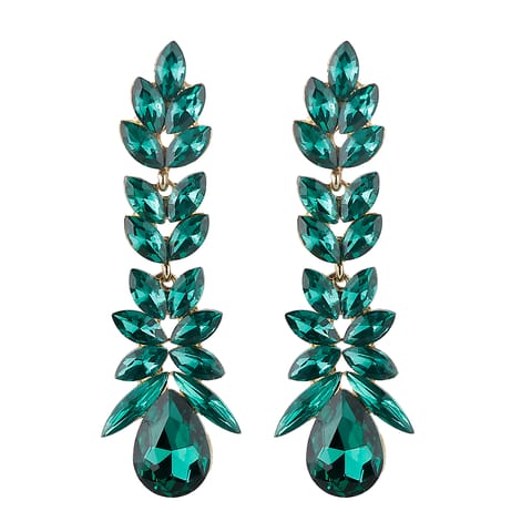 Markis Crystal Green Emerald Stone Dangl...