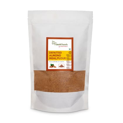 The Prakriti Foods by Khatirdaari - Almond Meal/Flour (Defatted) 100 gram,200gram, 250gram,400 gram, 500 gram, 1 kg