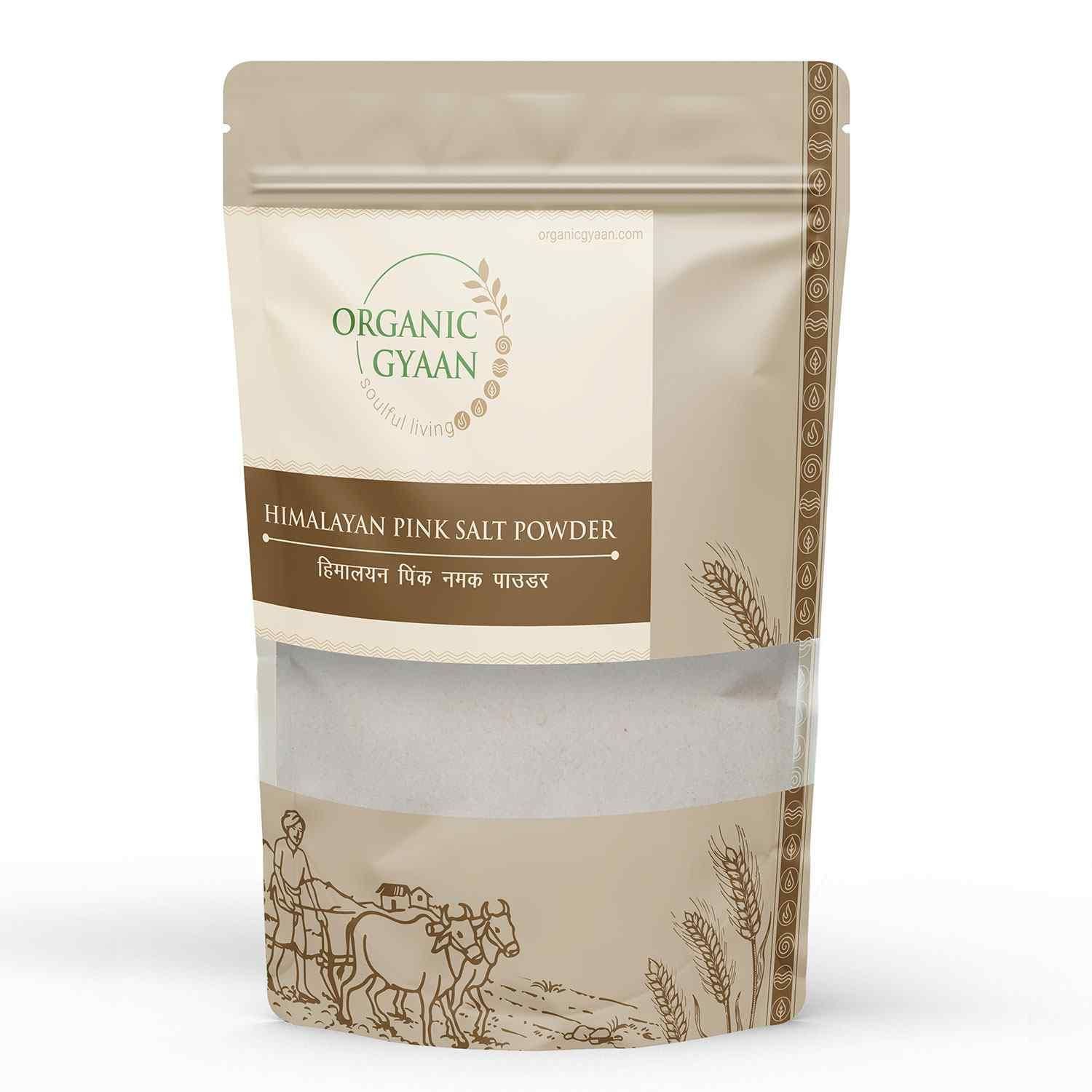 Organic Gyaan Himalayan Pink Salt Powder 900gm