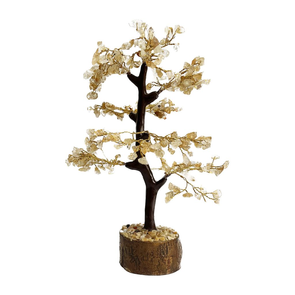 KITREE Energised Natural Citrine Crystal Stone Tree 300 Beads (YELLOW)