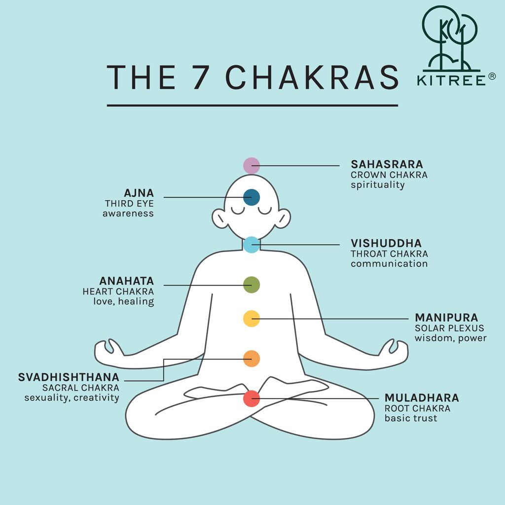 KITREE ENERGISED NATURAL CARVING SEVEN CHAKRAS CRYSTAL COINS STONE WITH POUCH (MULTI COLOR)