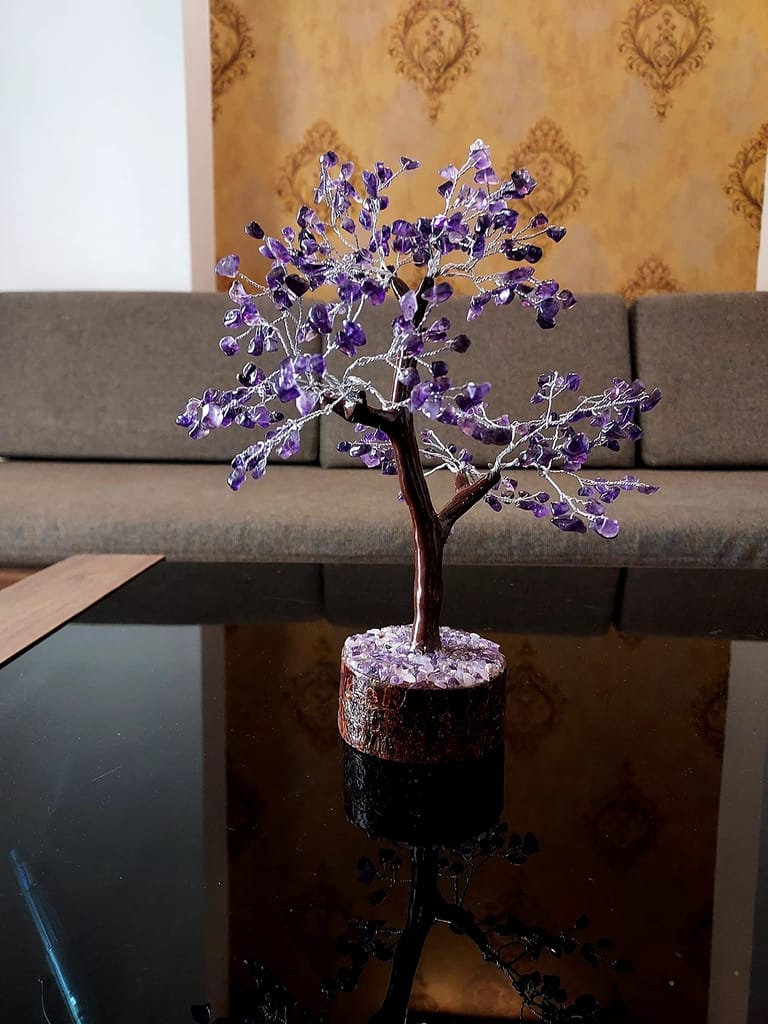 KITREE ENERGISED Amethyst Crystal Tree 300 Beads (Color Purple)