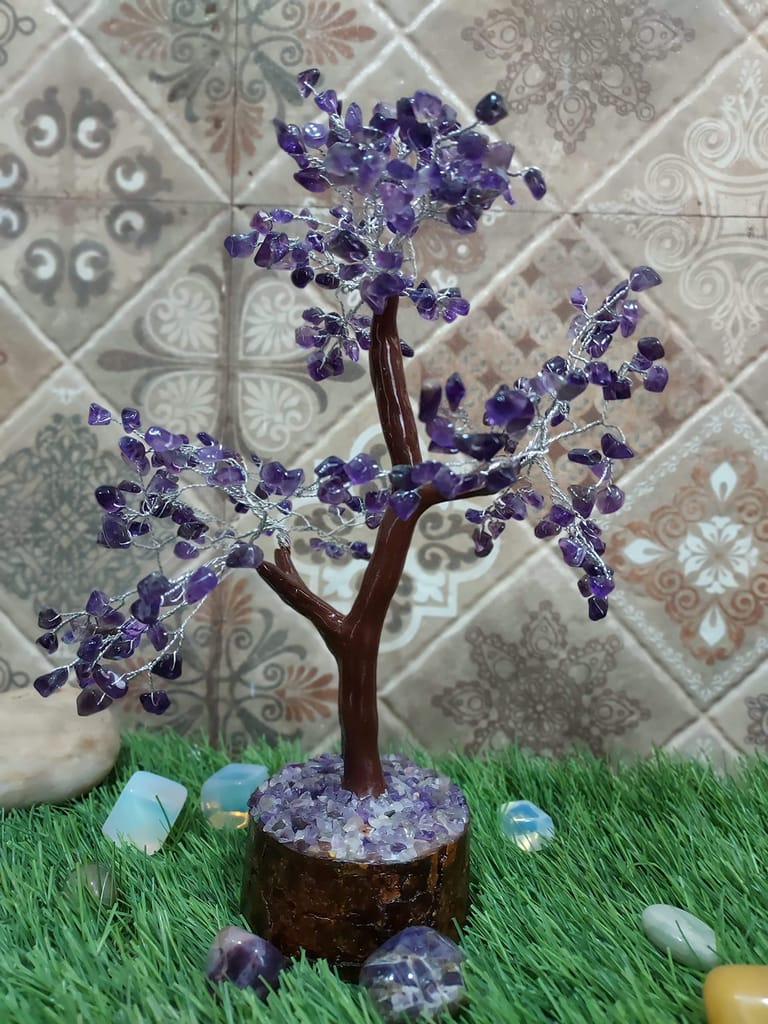 KITREE ENERGISED Amethyst Crystal Tree 300 Beads (Color Purple)