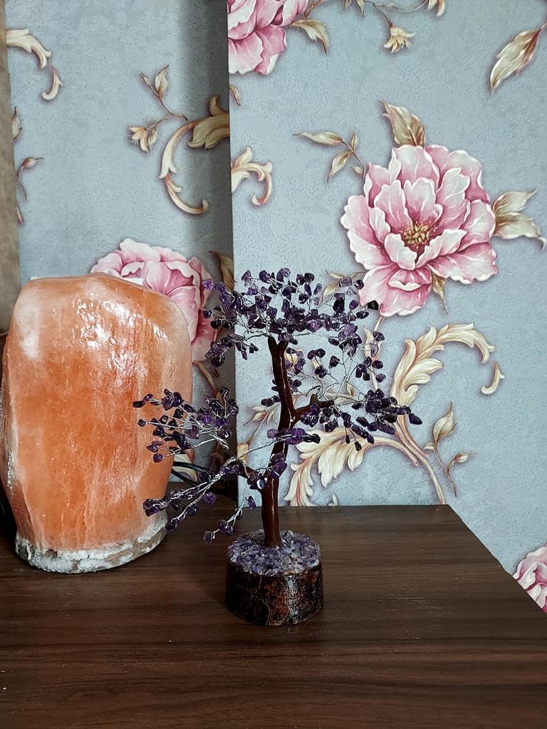 KITREE ENERGISED Amethyst Crystal Tree 300 Beads (Color Purple)