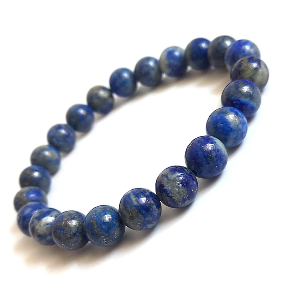 Blue crystal With White marble bracelet – Shoreline Crafts