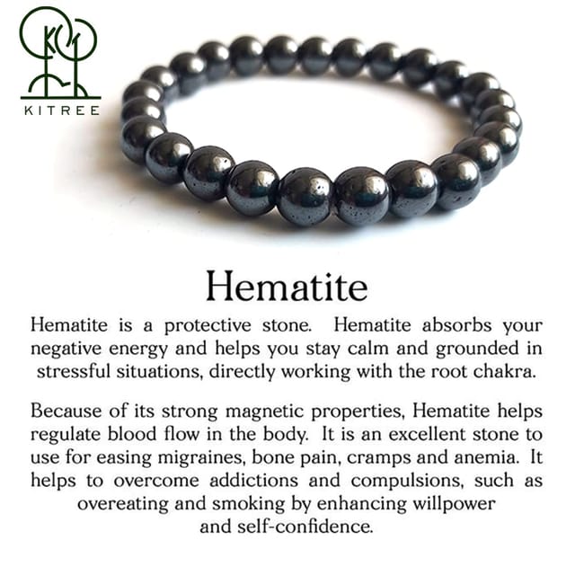 Hematite sales bracelet properties