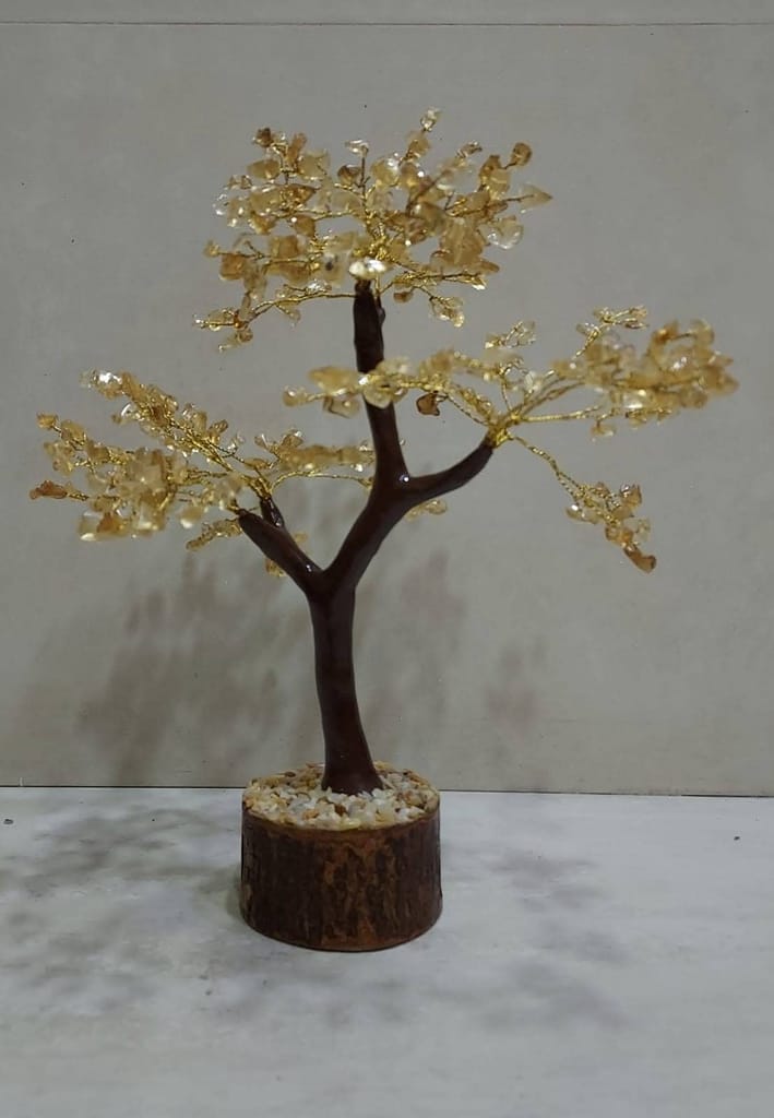 KITREE ENERGISED Citrine Crystal Tree 300 Beads (Color Yellow)