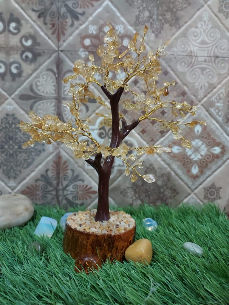 KITREE ENERGISED Citrine Crystal Tree 300 Beads (Color Yellow)
