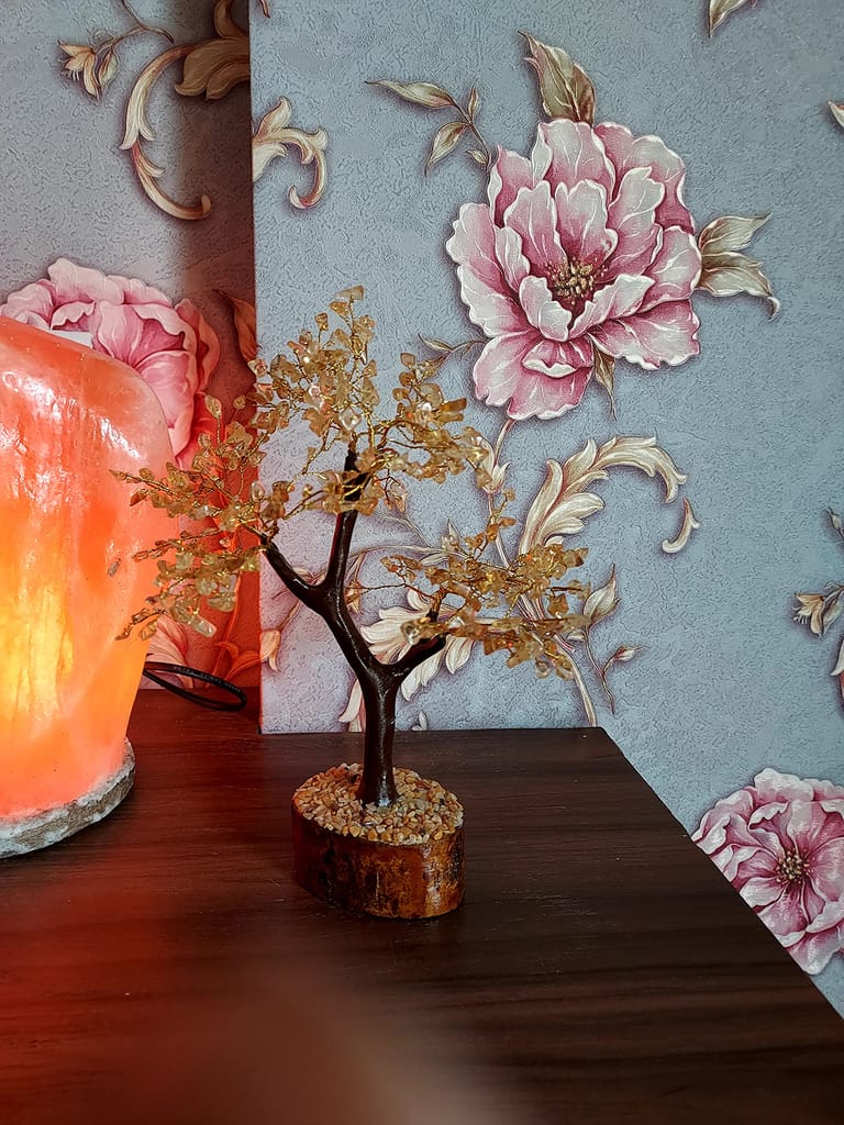 KITREE ENERGISED Citrine Crystal Tree 300 Beads (Color Yellow)