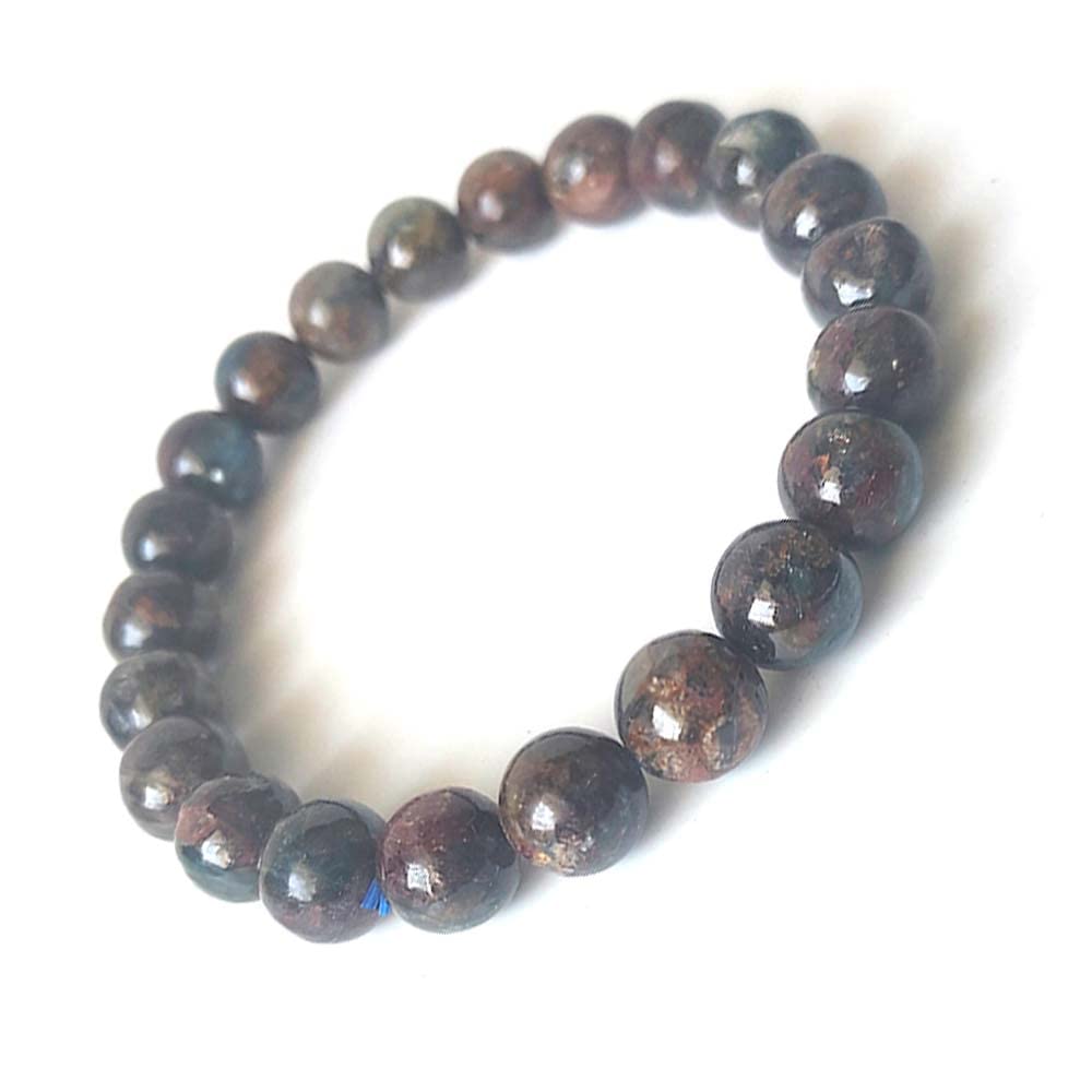 KITREE NATURAL KYANITE CRYSTAL BRACELET 8MM ROUND WITH CERTIFICATE FOR UNISEX (COLOR MULTI)