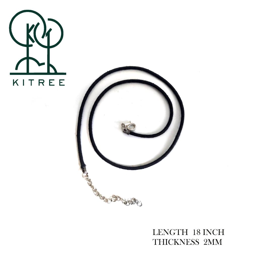 KITREE NATURAL LABRADORITE CRYSTAL STONE RECTANGLE PENDENT WITH CHAIN FOR UNISEX 5 CM APPROX. (COLOR GREY) (DESIGN 01)