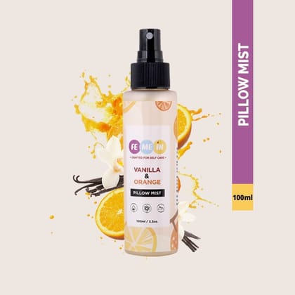 FEMEIN Vanilla & Orange Pillow Mist Night Spray|100 ml| Pack of 1