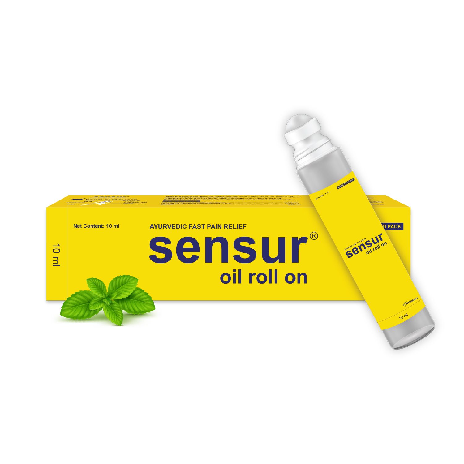 Sensur Natural and Ayurvedic Pain Relief Oil Roll On, 10ml (New Pack) | Fast Relief All Pains, One solution