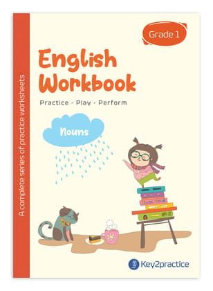 Key2practice Class 1 English Grammar Workbook | Topic - Nouns | 44 Colourful Practice Worksheets with Answers | Designed by IITians