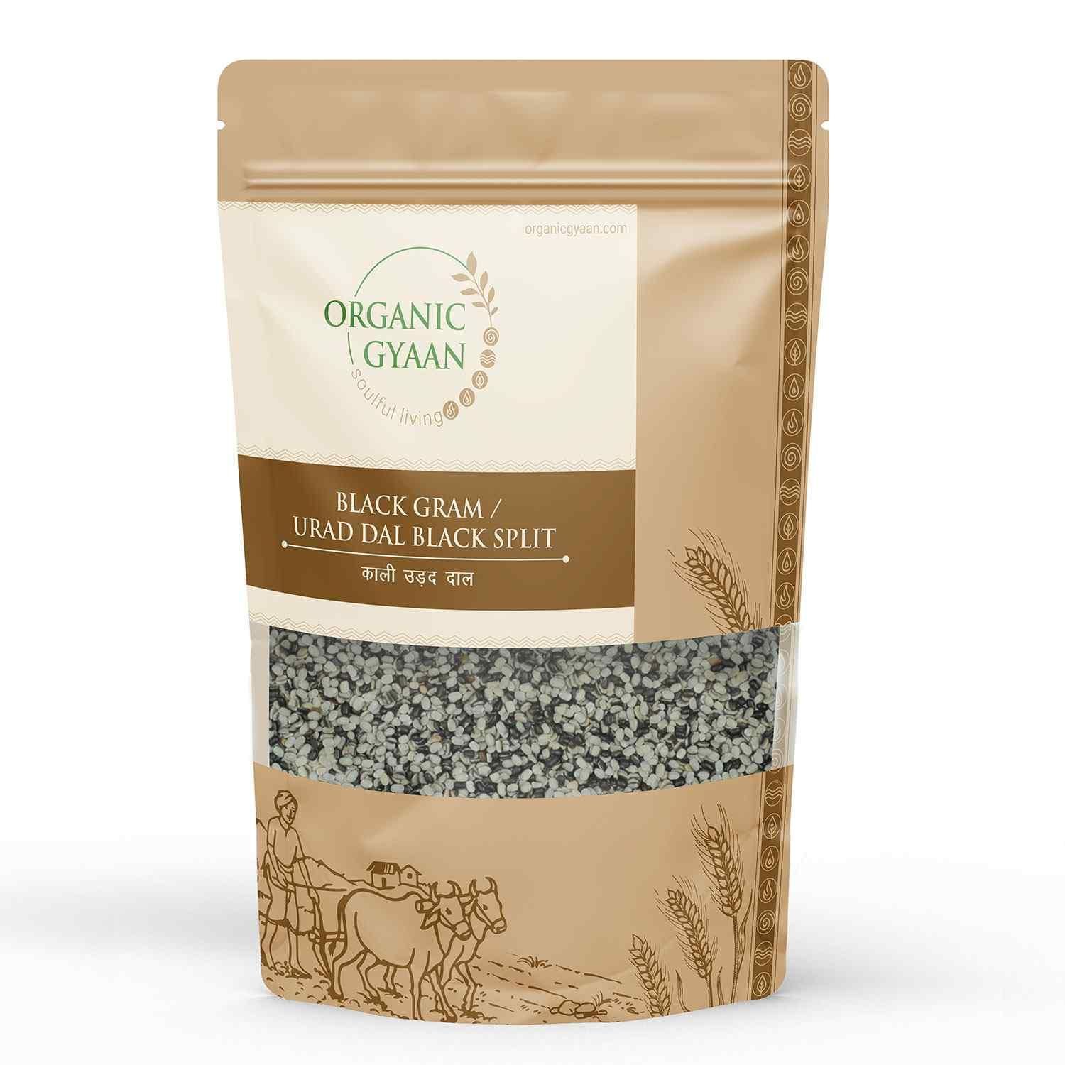 Organic Gyaan Urad Dal Black / Split Black Gram 450gm