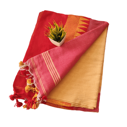 SOFT PURE COTTON  HANDLOOM SAREE FOR WOMEN
