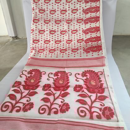 DHAKAI JAMDANI SAREE FOR WOMEN (COTTON SILK)