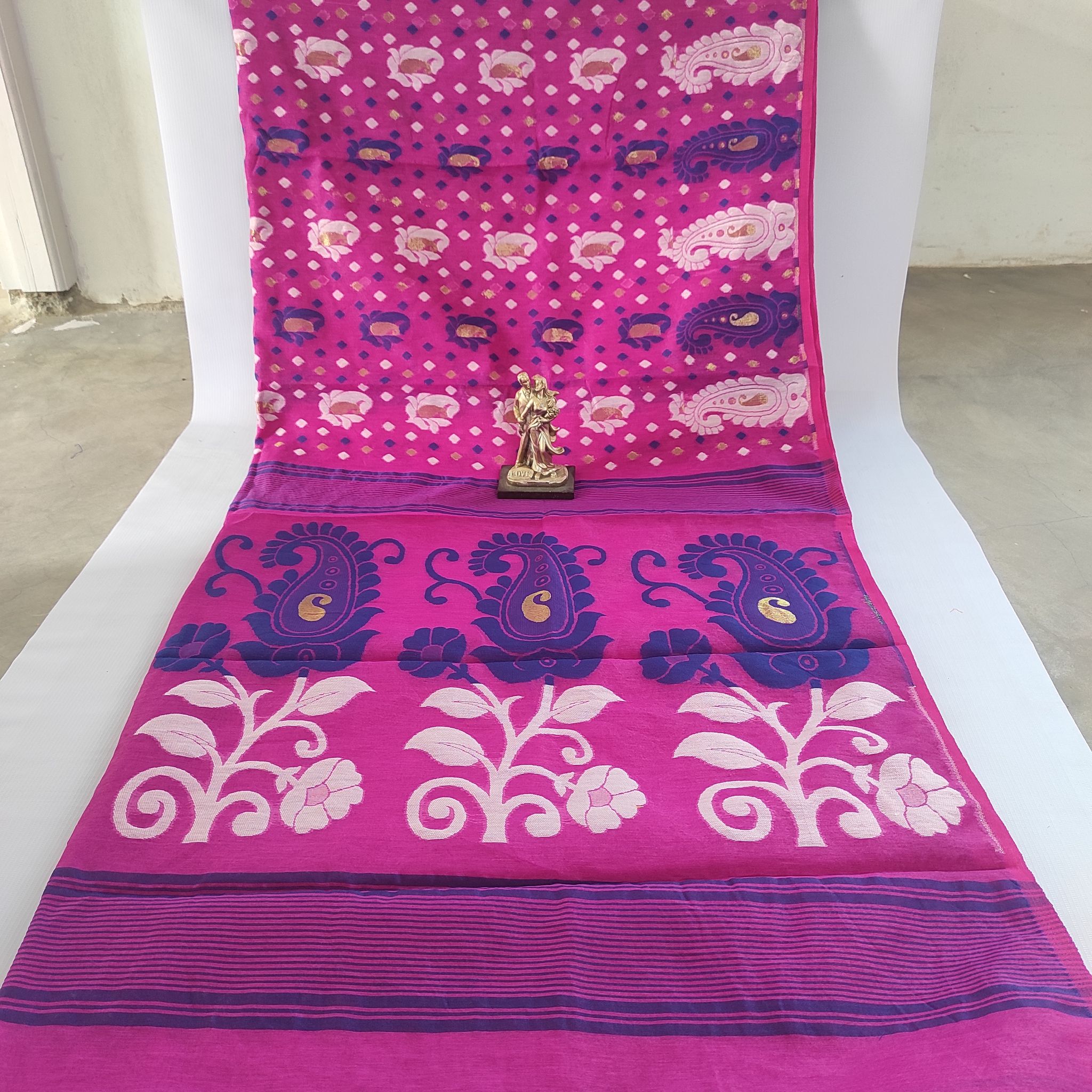 DHAKAI JAMDANI SAREE FOR WOMEN (COTTON SILK)