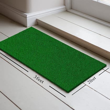 AMRO Beautility Needs PVC Anti Skid, Multi-Place Application Door Mat for Home, Industrial, Commercial Places Entrance (61x91cm Grass Green Colour, 12mm Thickness, 1.5 Kgs)