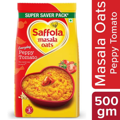 Saffola Masala Oats Peppy Tomato - 500 gm