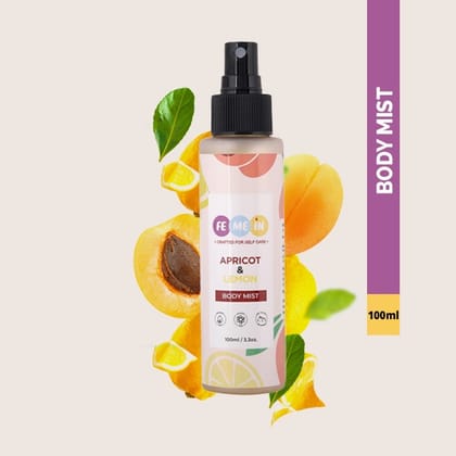 Femein Apricot & Lemon Body Mist for All Skin Type All Skin Type Body Mist | 100 ml |Pack of 1