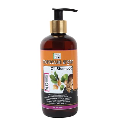 YATO Herbals Moroccan Argan Oil Shampoo 300 ML For Dry Hair, Dandruff, Hair Loss, Hair Growth, Frizzy Hair, Frizz Free, Soft Hair Paraben And Sulphate-free, Vegan And Cruelty-Free Moroccan Argan Oil to Nourish Dull, Dry, And Frizzy Hair | Helps Control Hair Fall | Promotes Hair Growth