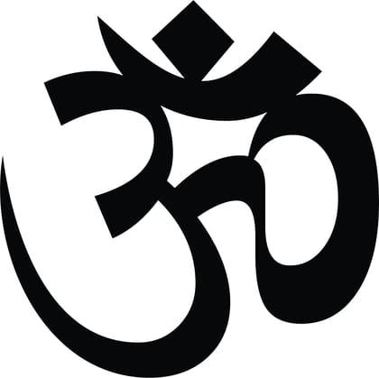 Dbeautify Om Wall Art for Mandir, Black,12 Inches