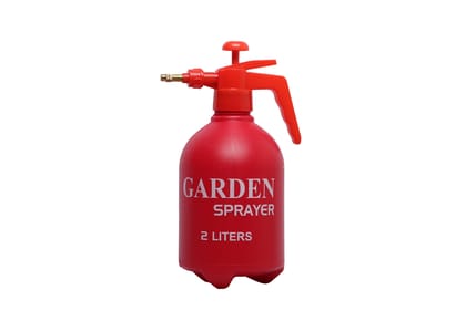 Dbeautify Lawn Garden Pump Pressure Sprayer Sprinkler Water Mister Spray Bottle for Herbicides, Pesticides, Fertilizers, Plants Flowers in Red Color (Capacity- 2 litres)