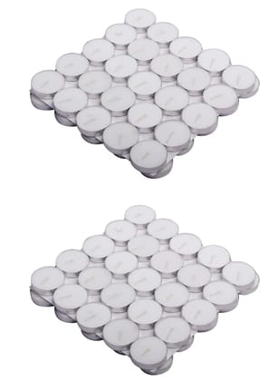 Dbeautify Unscented 4g Tea Light Candles, Set of 100 pcs