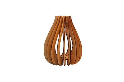 Dbeautify Hanging Lamp, MDF, Black ( Bulb & Extension Included)