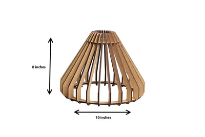 Dbeautify Hanging Lamp, MDF, Black (Bulb & Extension Included)