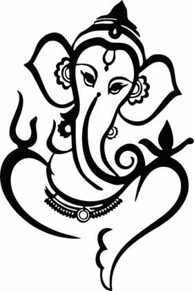 Dbeautify Lord Ganesha Design MDF Wooden Wall Hanging for Home Pooja Room & Office Decoration in Black Color Size: 12x8 Inches