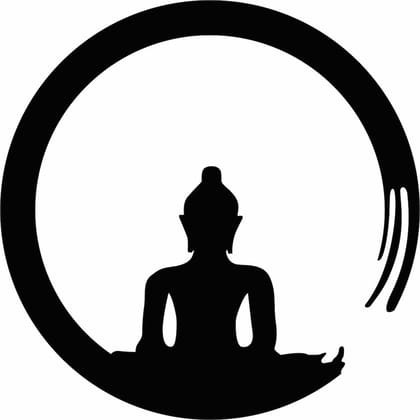Dbeautify Gautam Buddha Design MDF Wooden Wall Hanging for Home Pooja Room & Office Decoration in Black Color Size: 12x12 Inches
