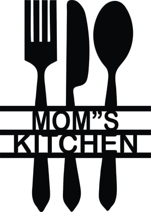 Dbeautify Beautiful Design MDF Wooden Wall Hanging for Kitchen & Restaurant Decoration in Black Color Size: 12x8.5 Inches
