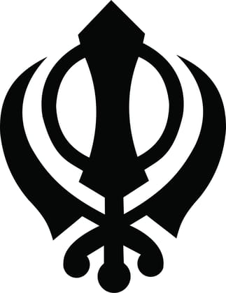 Dbeautify Beautiful Khalsa Design MDF Wooden Wall Art Hanging for Home Pooja Room & Office Decoration in Black Color Size: 12 Inches