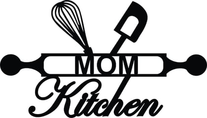 Dbeautify Beautiful Design MDF Wooden Wall Art Hanging for Kitchen & Restaurant Decoration in Black Color Size: 12 Inches