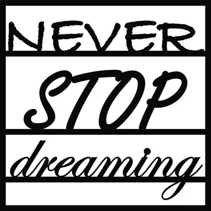Dbeautify Quoted Design MDF Wooden Wall Art Hanging for Bedroom Decoration in Black Color Size: 12 Inches