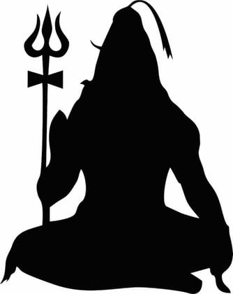 Dbeautify Lord Shiva Design MDF Wooden Wall Art Hanging for Home Pooja Room & Office Decoration in Black Color Size: 12 Inches