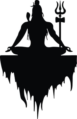 Dbeautify Lord Shiva Design MDF Wooden Wall Art Hanging for Home Pooja Room & Office Decoration in Black Color Size: 12 Inches
