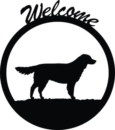 Dbeautify Beautiful Dog Shape Design MDF Wooden Wall Art Hanging for Home Decoration in Black Color Size: 12 Inches
