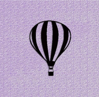 Dbeautify Beautiful Parachute Design MDF Wooden Wall Art Hanging for Bedroom Decoration in Black Color Size: 12 Inches