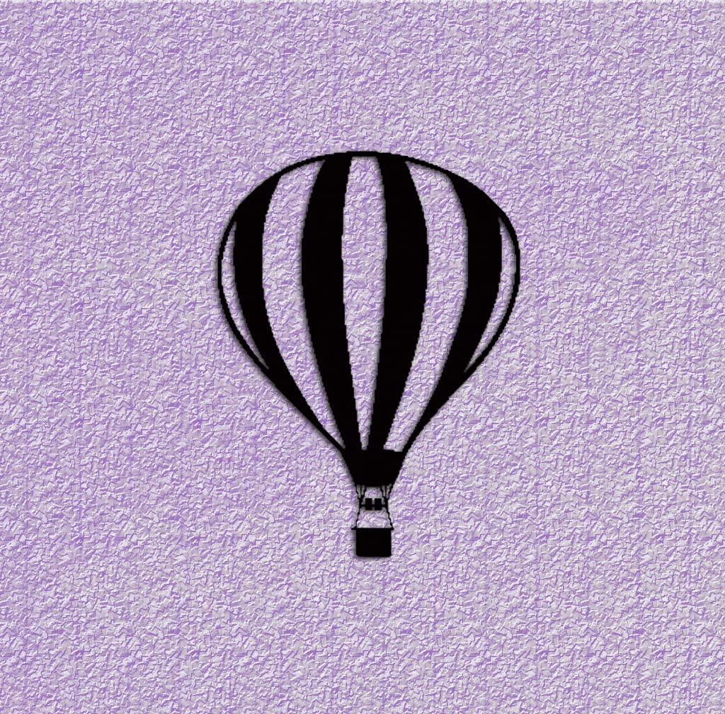 Dbeautify Beautiful Parachute Design MDF Wooden Wall Art Hanging for Bedroom Decoration in Black Color Size: 12 Inches