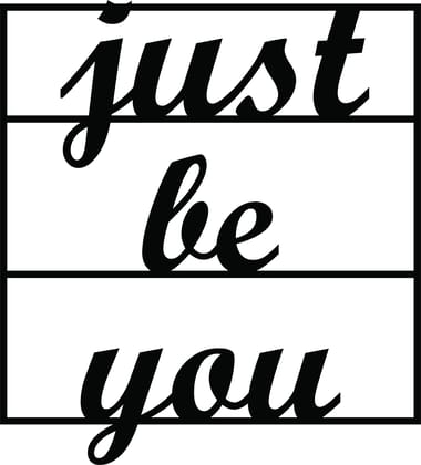 Dbeautify Inspirational Quoted Design MDF Wooden Wall Art Hanging for Bedroom Decoration in Black Color Size: 12 Inches