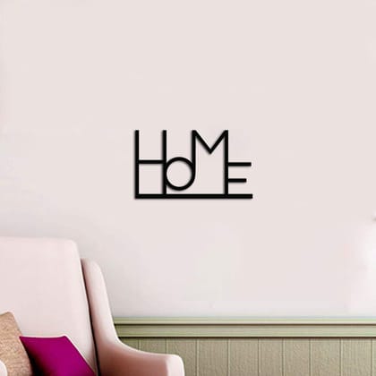 Dbeautify Unique Quoted Design MDF Wooden Modern Wall Art Hanging for Home Living Room Decoration in Black Color Size: 12 Inches