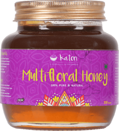 Katori Multiflora Honey Glass Bottle (350ml)