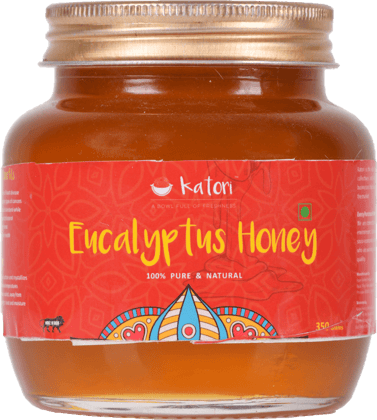 Katori Eucalyptus Honey Glass Bottle (350ml)