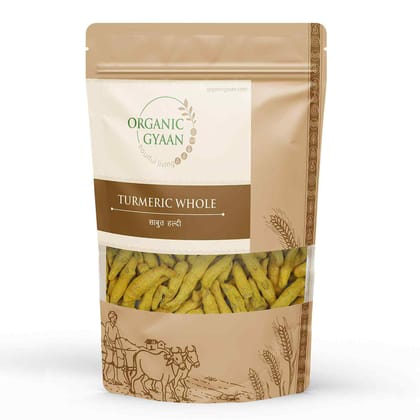 Orgnic Gyaan Organic Haldi / Turmeric Whole 450gm